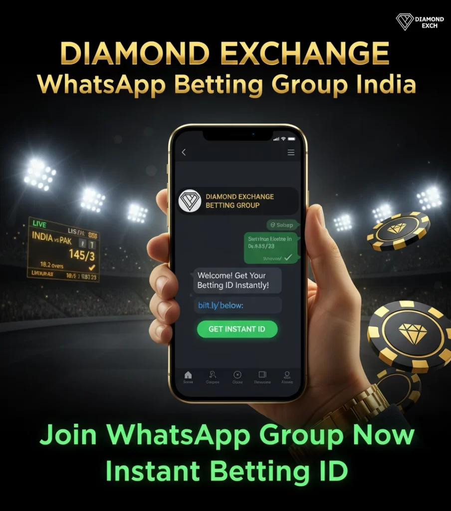 Join Diamond Exchange WhatsApp Group India and get instant betting ID online