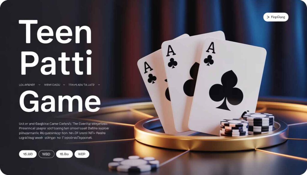 Diamond Exchange Teen Patti game guide with card types, rules and winning tips displayed on mobile interface with coins and premium design