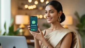 How to verify diamond exchange player on WhatsApp using smartphone with chat screen