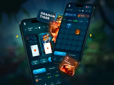 Diamond Exchange Dragon Tiger game mobile interface showing live gameplay, betting options, and real-time results on smartphone screens with modern UI design.